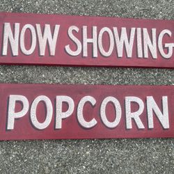 Movie Room Canvas Signs