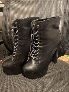 Lace Up Heels — 6 inch size 12