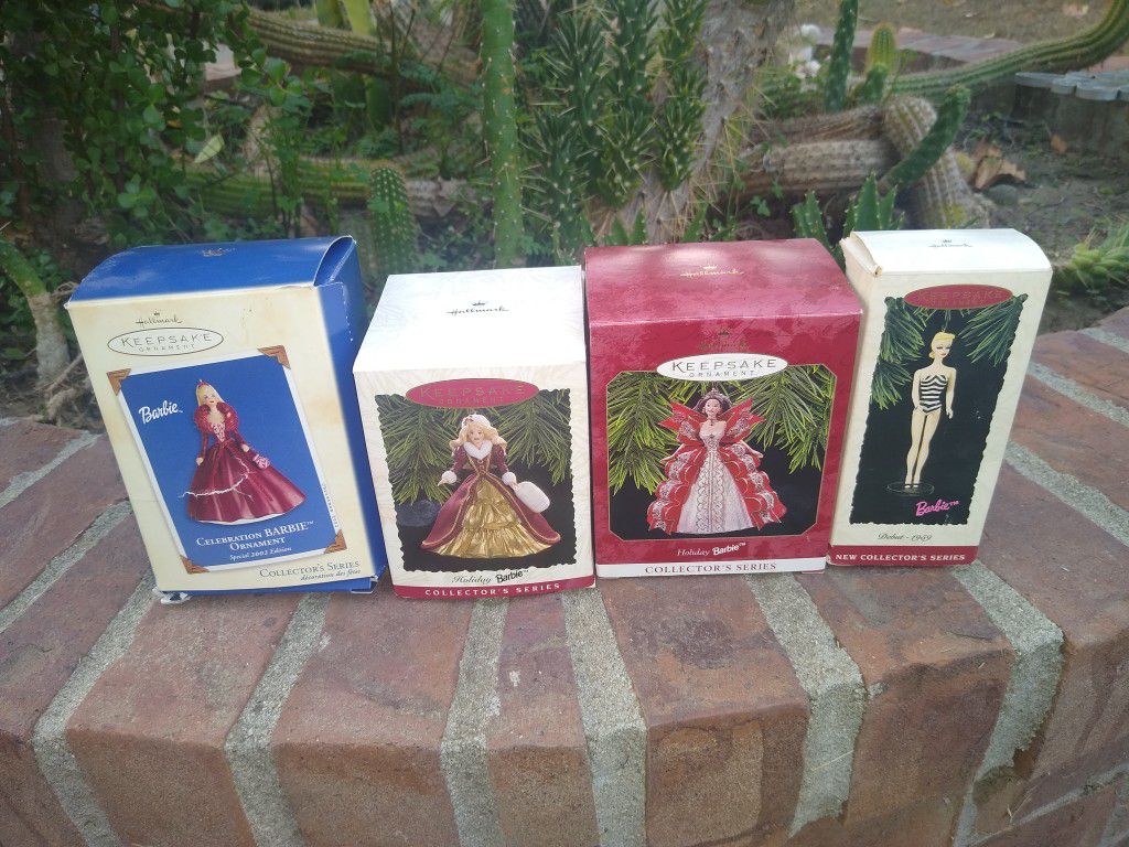 Hallmark Barbie Collectible Ornaments ! $10 Each Or All For $30
