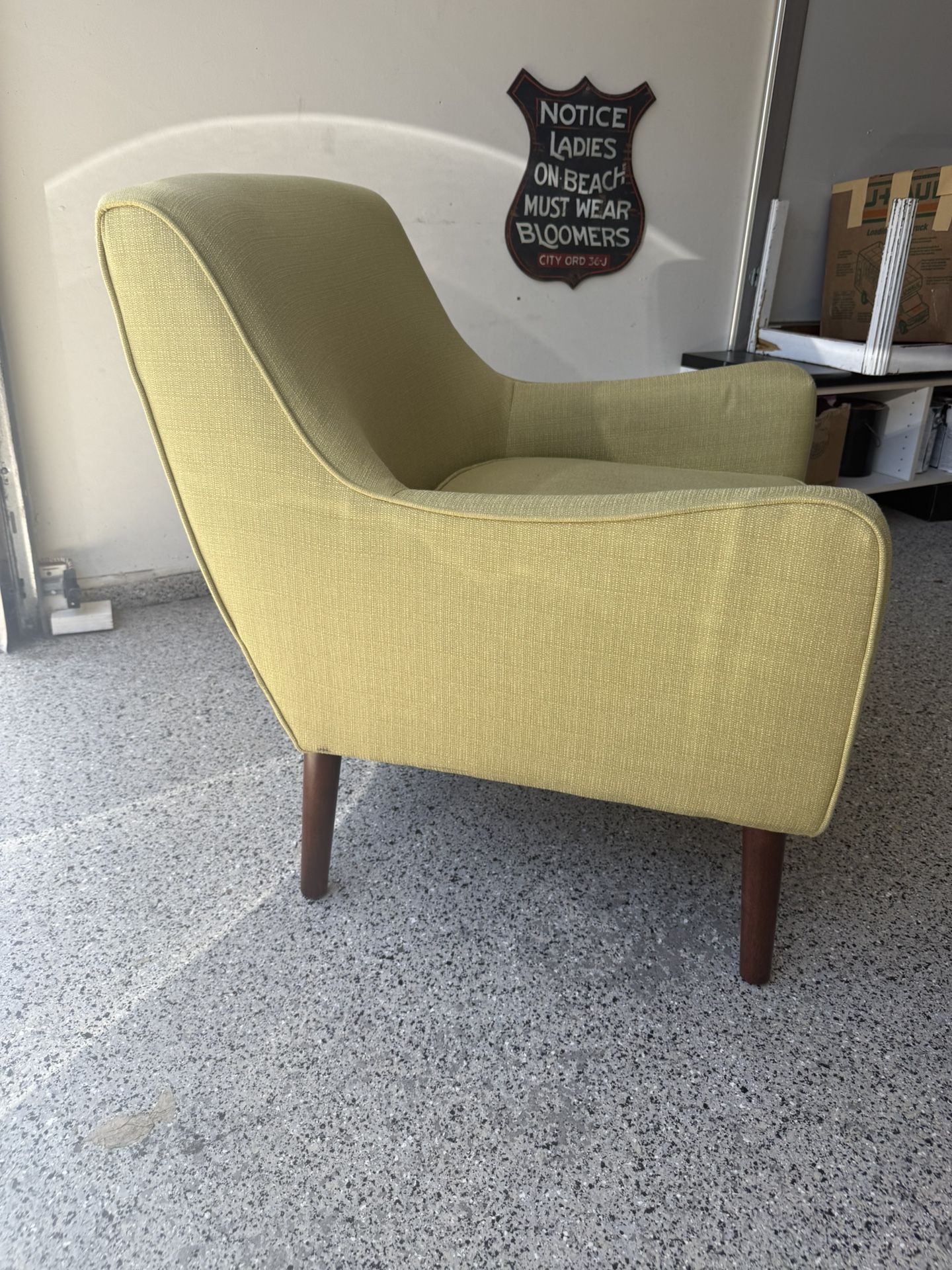 Mid Century Green Chair