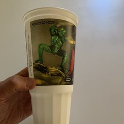 2002 HARDEES SPIDER-MAN THE MOVIE 44oz Plastic Soda Cup