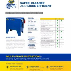 Zep Dyna-Brute Industrial Parts Cleaner (4 Part Washers)(2 Pallets)