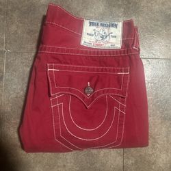 Red True Religion Jeans 