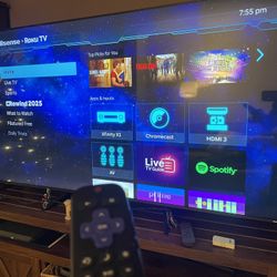 65 in Roku Hisense TV - Slight defect