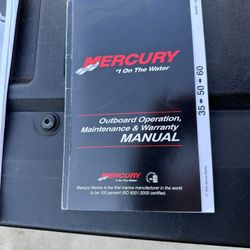 Mercury Manual And Parts Manual 2 Stroke 35hp
