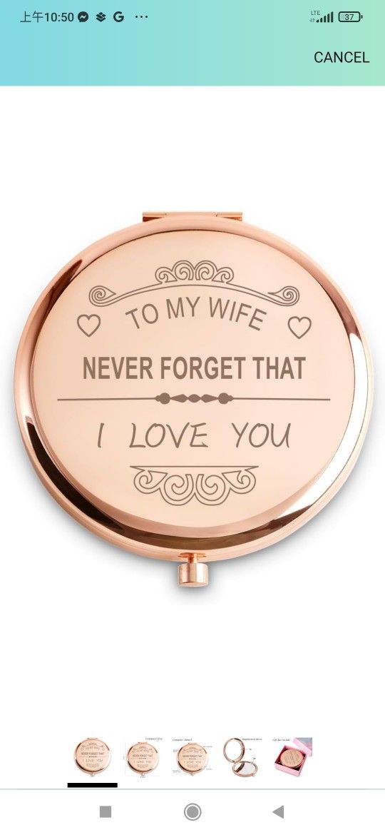 Personalized Gifts for Wife, Unique Wife Gifts from Husband, Sentimental Mothers Day Birthday Gifts Anniversary Romantic Gifts for Wife, Engraved Comp