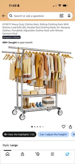 Heavy Duty Clothes Rack/Hanger