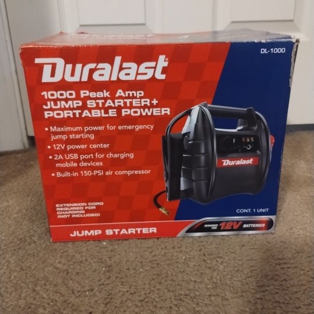 Duralast 1000 peak amp jump starter portable power deals