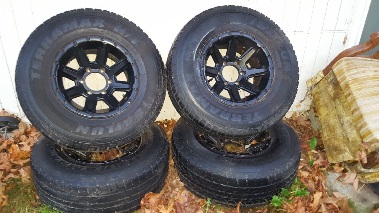 Chevy 6-lug Aluminium Bullet Rims&Tires