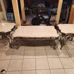 Coffee Table And 2 End Tables 