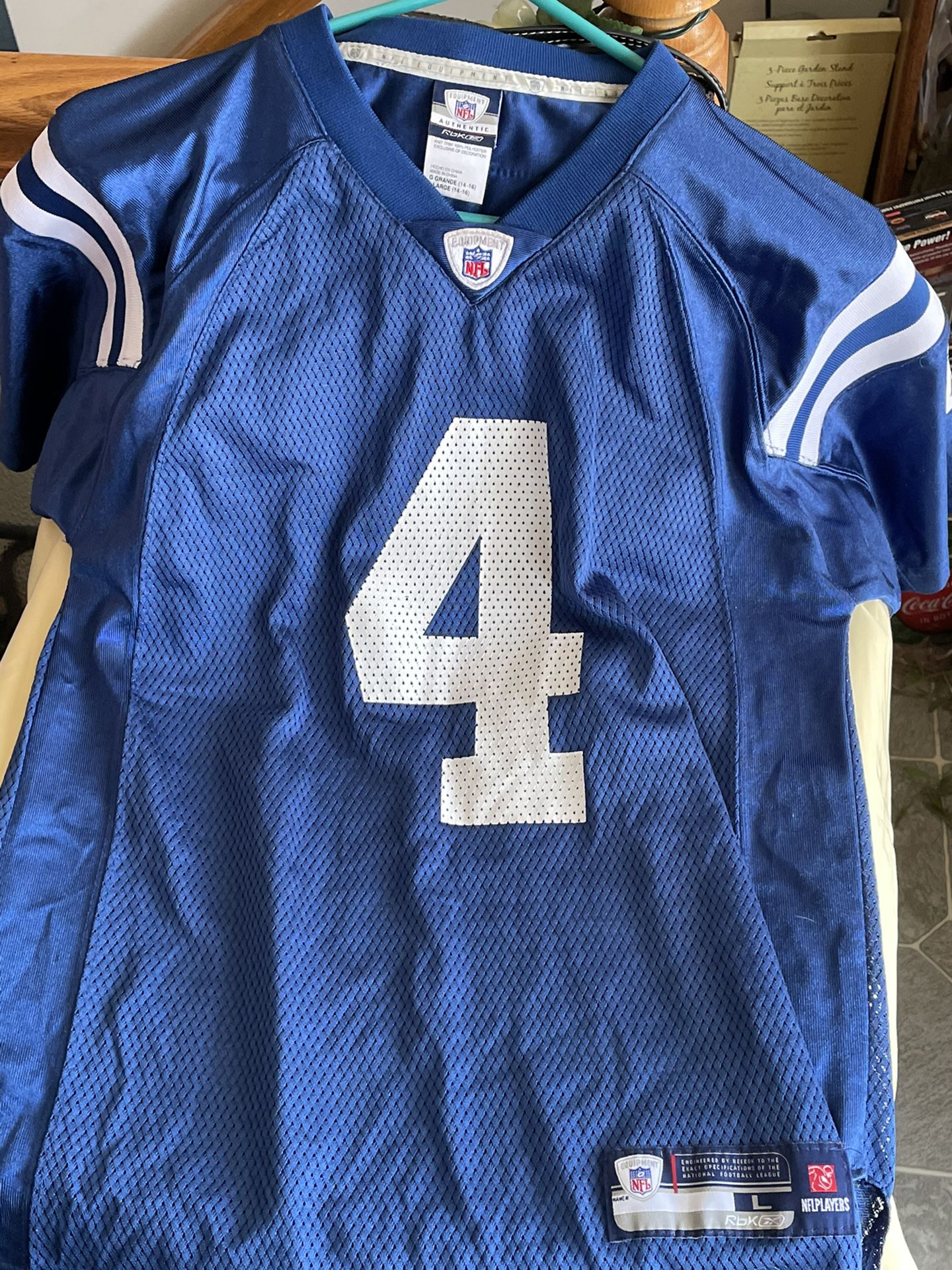 NFL Reebok Jersey Indianapolis Colts #4 . Nice