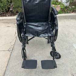 16 Inches Wide Wheelchair In Excellent Condition Easy To Fold 