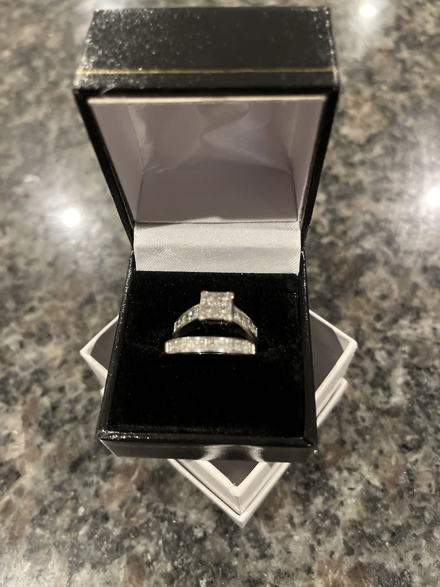 Engagement Ring And Band Combo