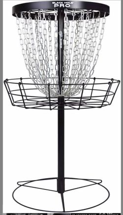 MVP Disk Sports Black Hole Pro 24 Chain Portable Disk Golf Basket Target