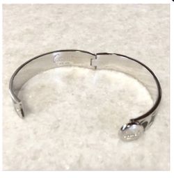 Coach bracelet black and silver