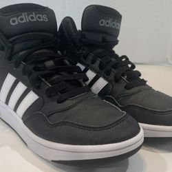 Adidas Hoops Mid 3.0 Core Black/White Sneakers Kids Size 5  MSRP $65