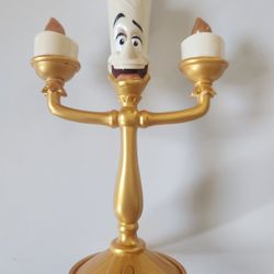 Disney Parks Lumiere Candlestick Light-up Figurine Beauty and the Beast READ
