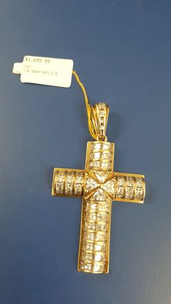 Cross pendant ,10k,37.1gr