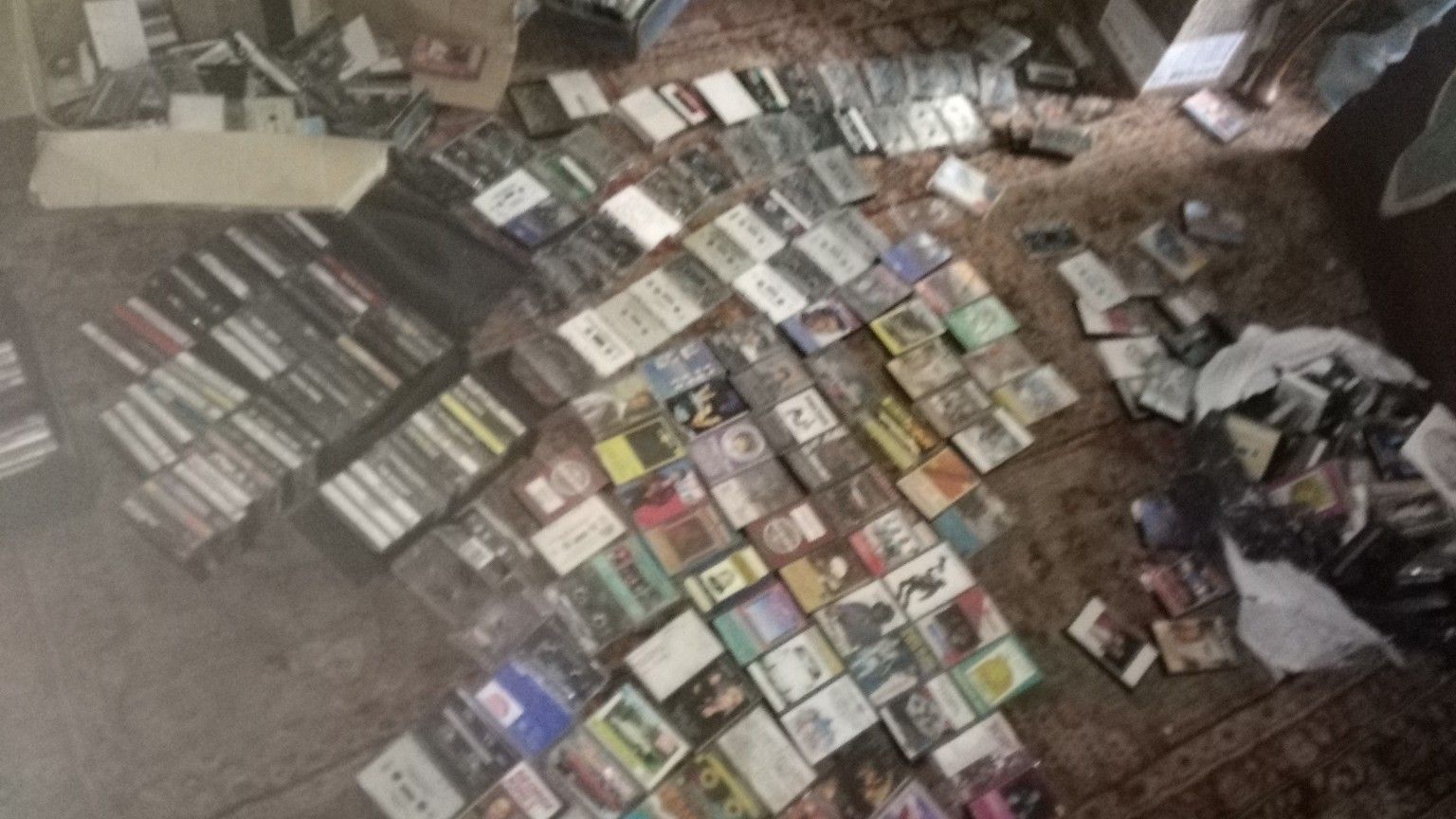 Cassette Tapes Mostly Rock And Country Some Jazz And R&B.Over 350 Tapes All For One Price