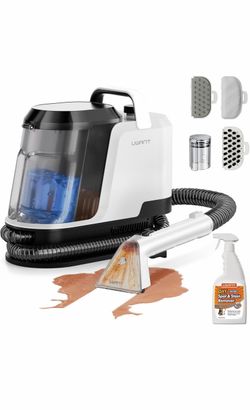 Uwant 18Kpa Carpet Cleaner Machine with Pet Pro Cleaner& Tools Set of 1 Portable Carpet Cleaner with 3 Brush Heads for Cars, Pets 2in 1 Upholstery Cle