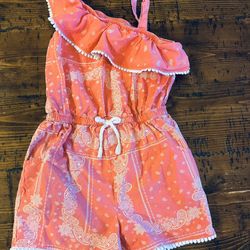 Girls Size 6 Romper 🐠🦀✨