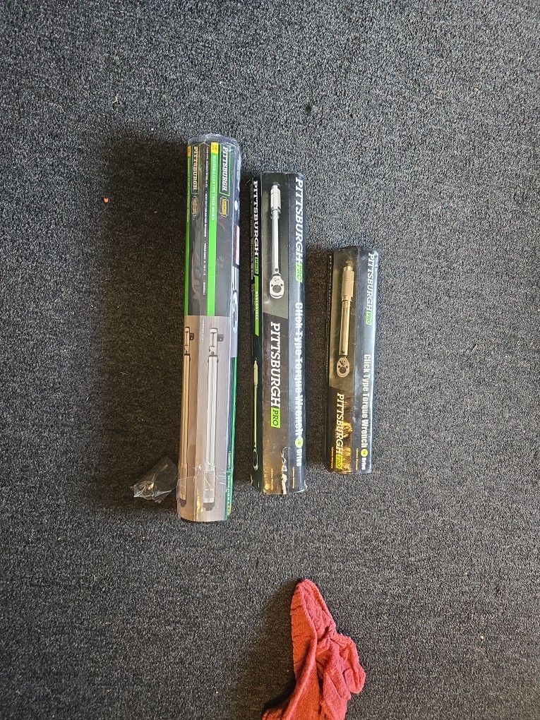 3 Reversible Click Type Torque Wrenches 