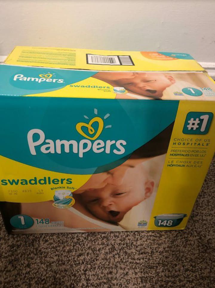 Pampers Swaddlers size #1 (148 pañales