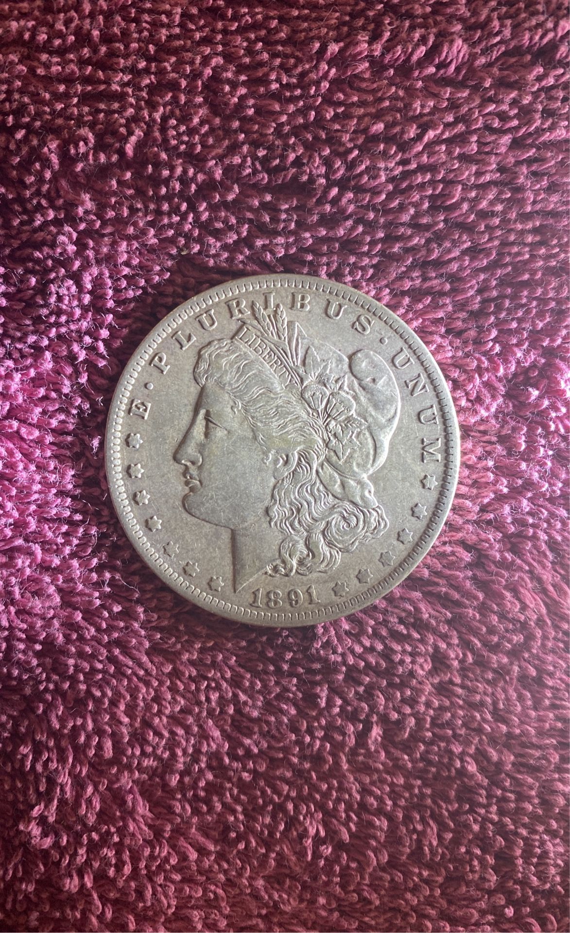 1891 O Morgan Silver Dollar