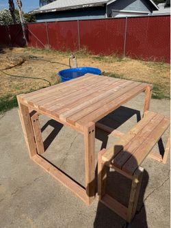 Fir wood table