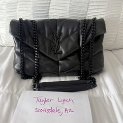 Saint Laurent Toy Puffer Shoulder Bag In Lambskin