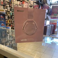 Sodo MH3 2 in 1 Wireless Bluetooth On-Ear Headphone and Bluetooth Speaker - Rose Gold