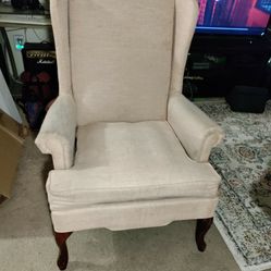 Queen Anne Wingback Chair