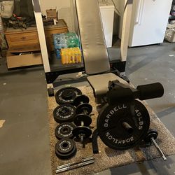 Olympic Weight Bench with Plates (pending)