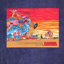 Raising Arizona Mondo Screen Print // Artist Andrew Kolb, Rare Production Sample