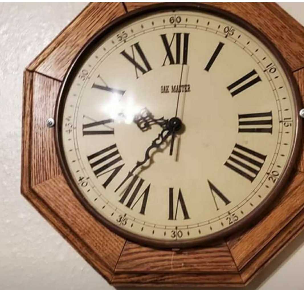 Beautiful wood wall clock