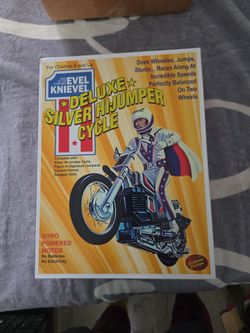 Evel Knievel Deluxe silver Hi Jumper cycle