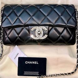 Chanel Quilted Flap Clutch Bag