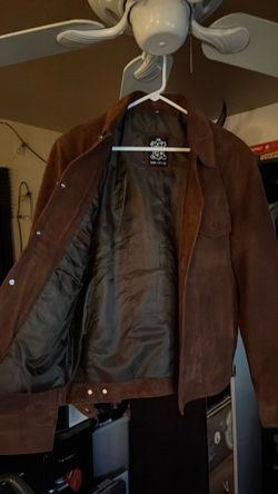 Real leather suede jacket