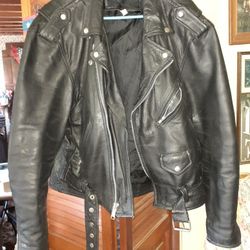 Old School Traditional Bike Leather Jacket