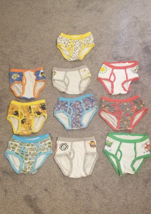 10 Pair Pixar Lego Boys Underwear Size 8