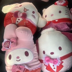Hello Kitty Valentines Day Squishmellow set