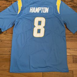 Powder Blue Hampton Chargers Stitches Jersey 