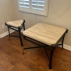 Vintage Travertine Table Set