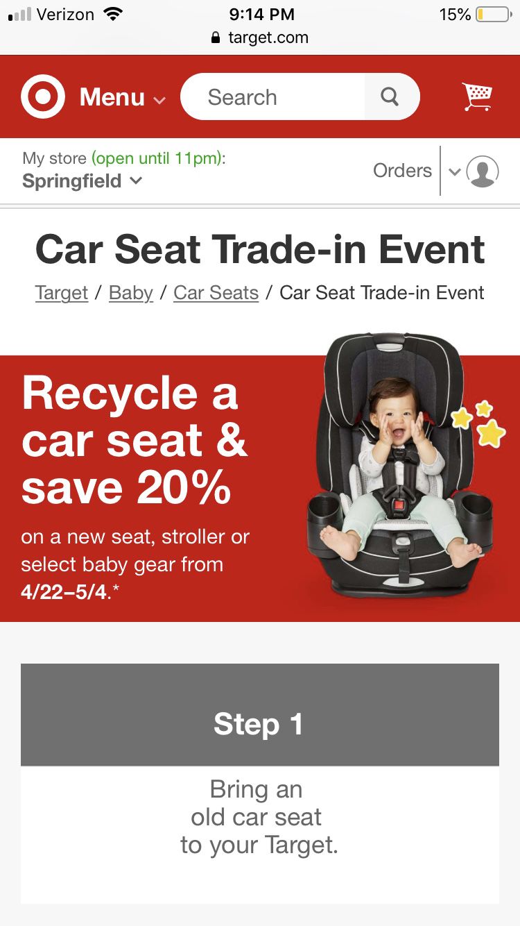 Expired Car Seat to Trade In