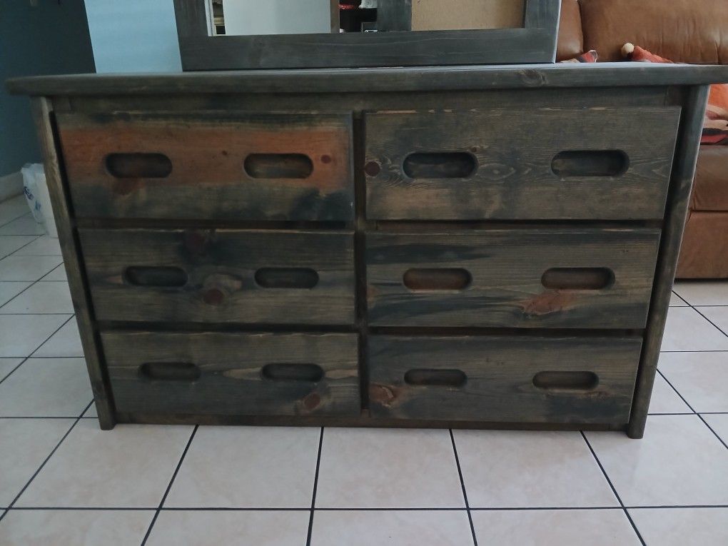 Cheyenne Driftwood 6 Drawer Dresser