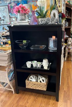 3 Tier Dark Brown Wood Bbokshelf 31” x 13.5” x 4 ft