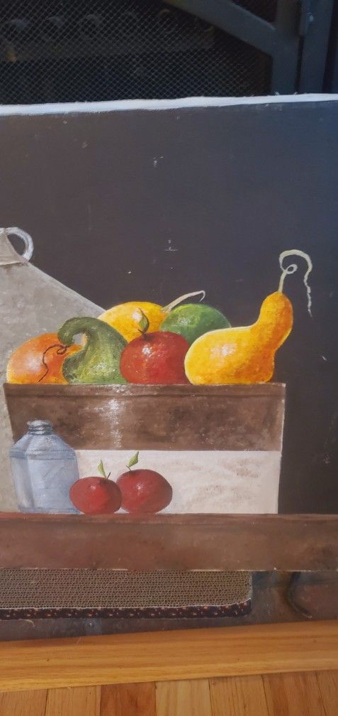 Still Life Harvest Oil Painting