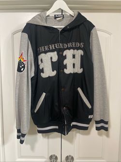 The Hundreds Men’s Vintage Hoodied Jacket With Logo