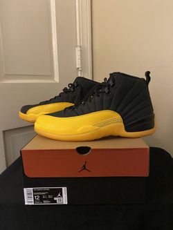 Jordan 12 size 12 Gary Payton , black and yellow
