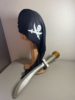 Kids Pirate Costume Set with Bandana and Sword